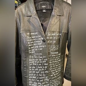 Massimo Vintage Sun Faded Leather Jacket Custom f/ 2013 Film “Her” Theme